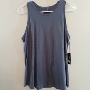 Fundamental Coast Womens Blue Sleeveless Tank Top Size Small